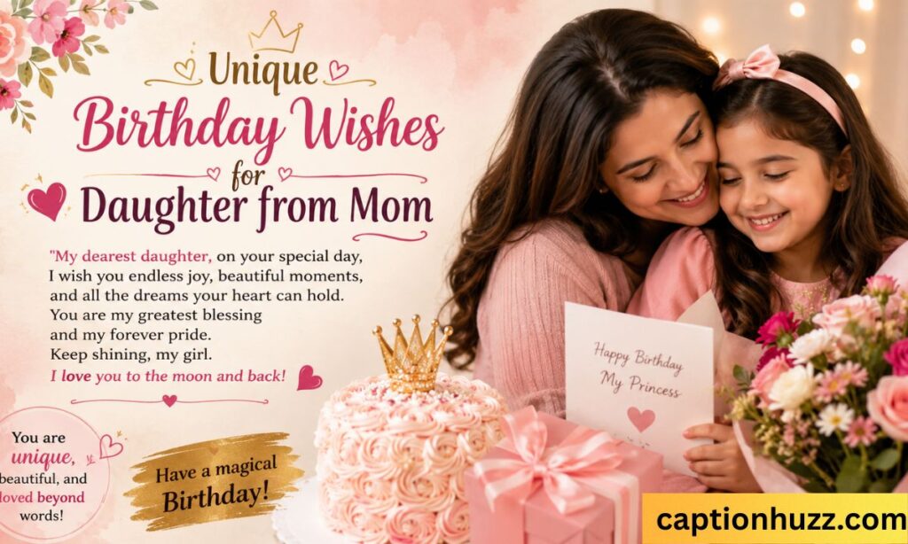 Unique birthday wishes for daughter from Mom