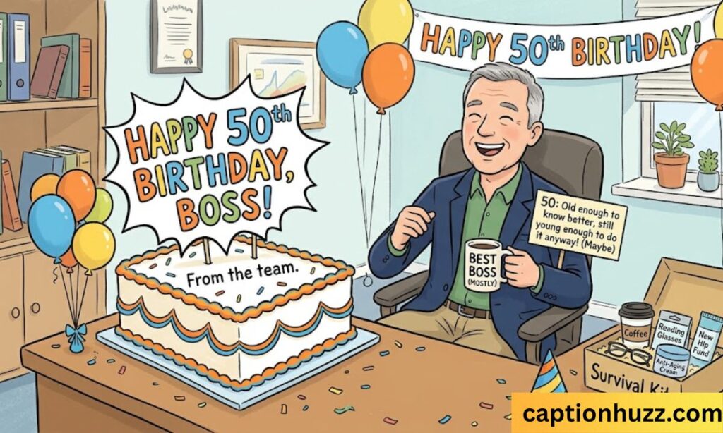 funny 50th birthday wishes for boss