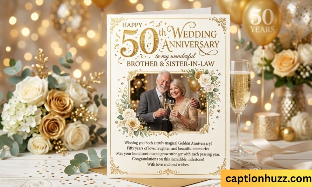 50th wedding anniversary wishes for brother and sister in law
