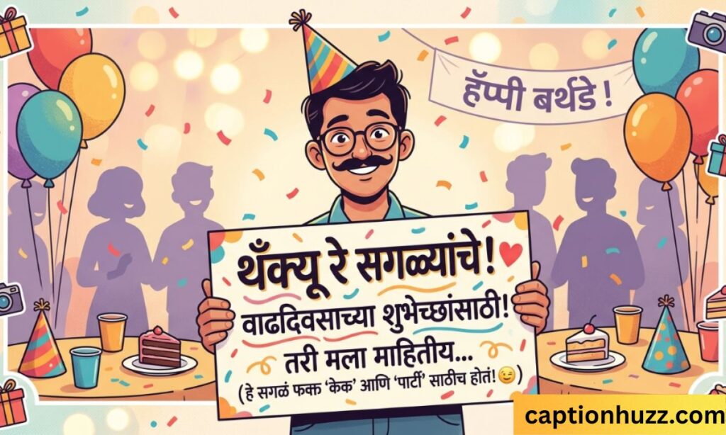 Funny Thank You for Birthday Wishes in Marathi