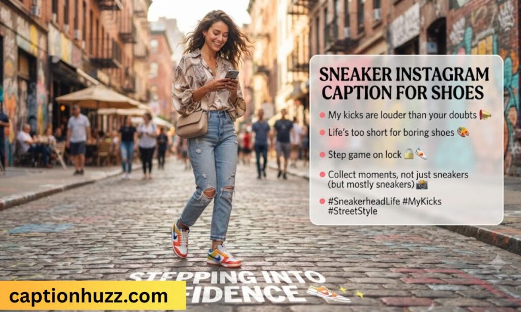 Sneaker Instagram Caption for Shoes