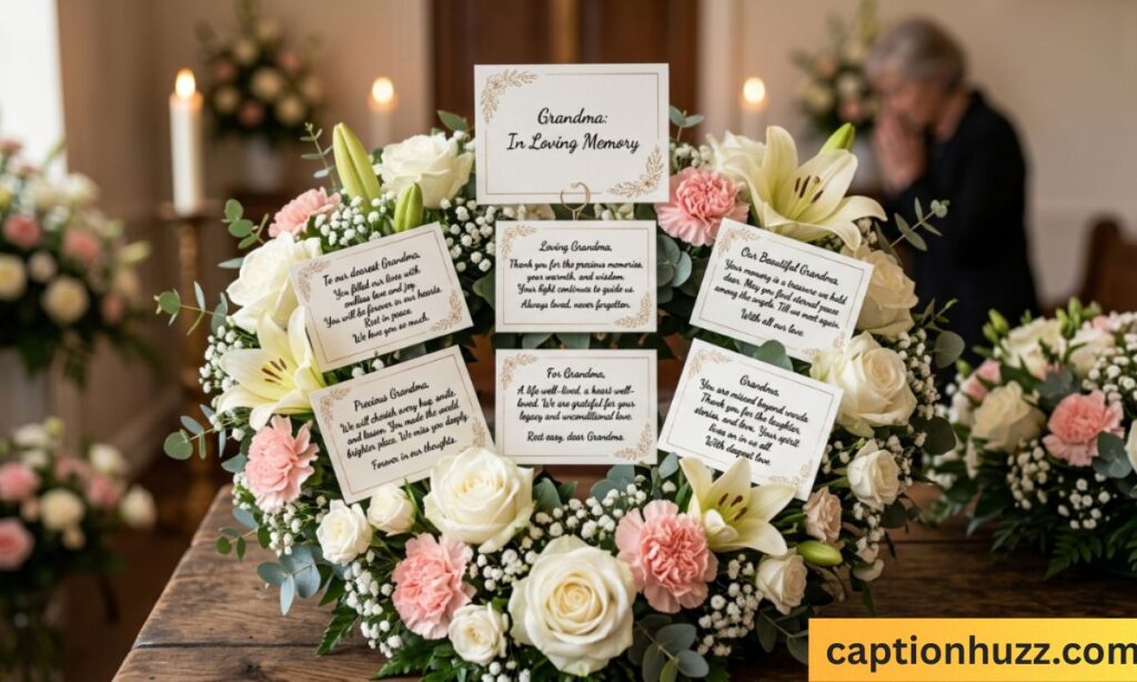 funeral flower card messages for grandma_