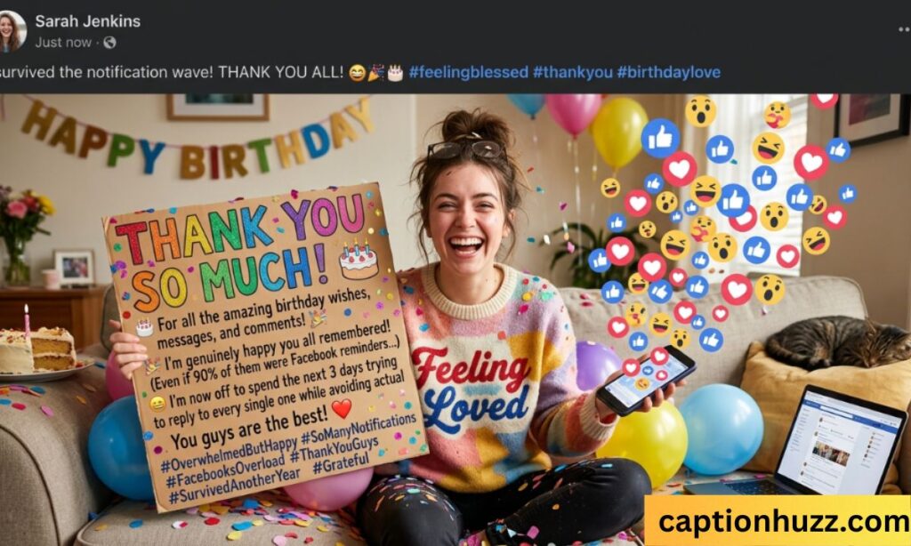 funny thank you for birthday wishes on facebook