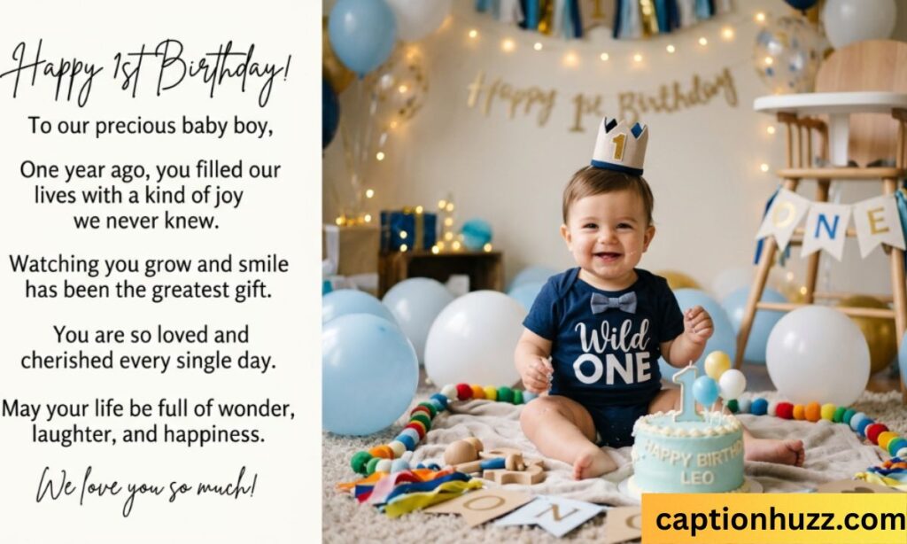 heart touching birthday wishes for baby boy 1st birthday_