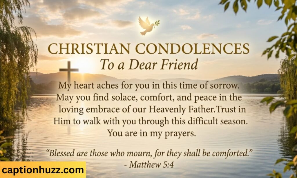 Christian Condolences Message to a Friend