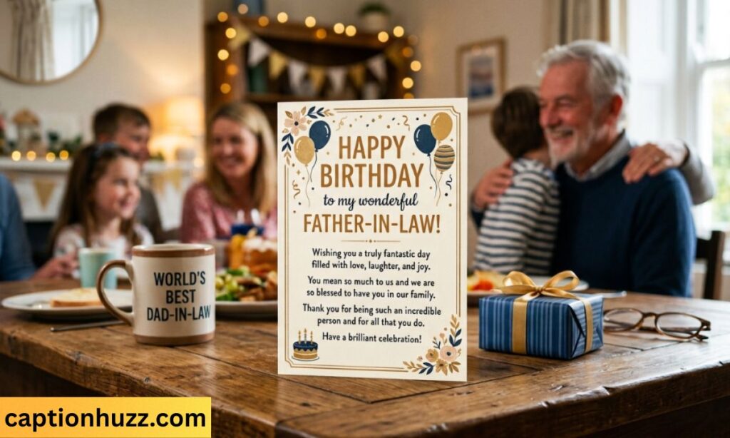 Simple Birthday Wishes for Father-in-Law in English