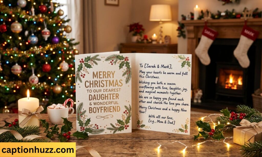 christmas message to daughter and boyfriend