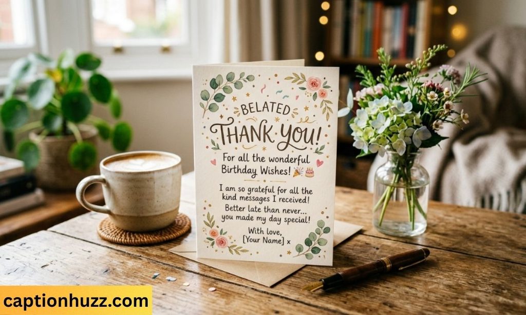 late thank you message for birthday wishes