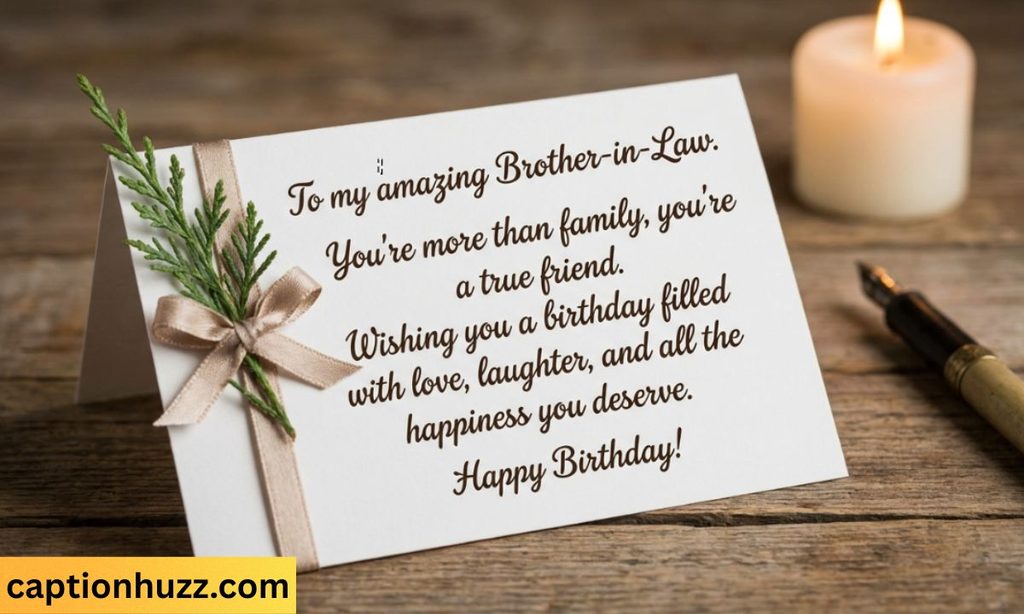 Heart Touching Birthday Wishes for Brother-in-Law