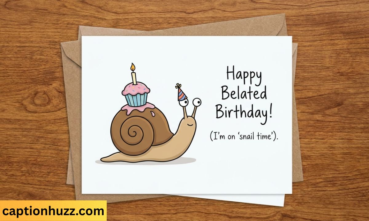 Short Funny Belated Birthday Wishes for Friend