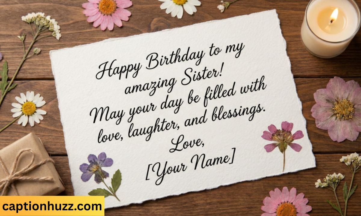 happy birthday blessing message for sister_