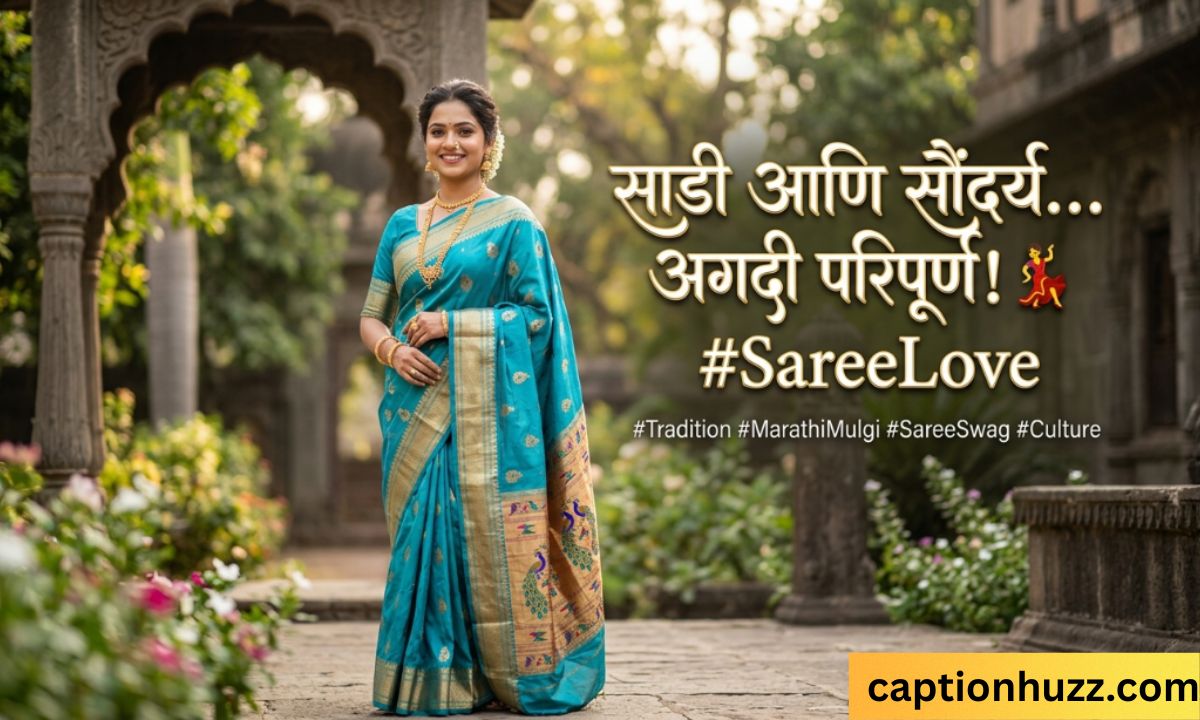 Best Saree Caption in Marathi for Instagram