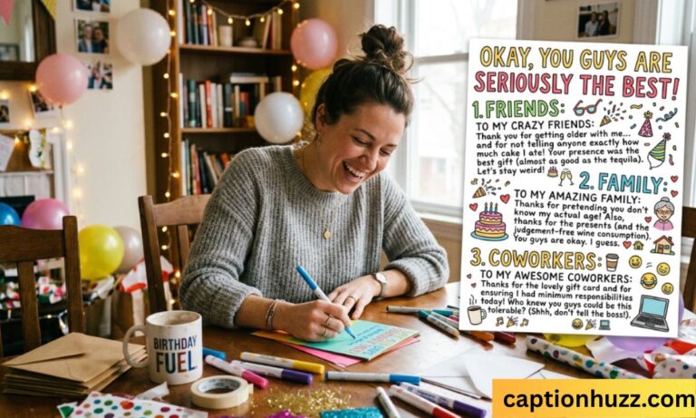 Funny Birthday Thank You Wishes for Friends, Family & Coworkers 