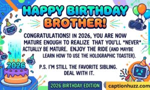 Funny Birthday Wishes for Brother to Make Him Laugh (2026)