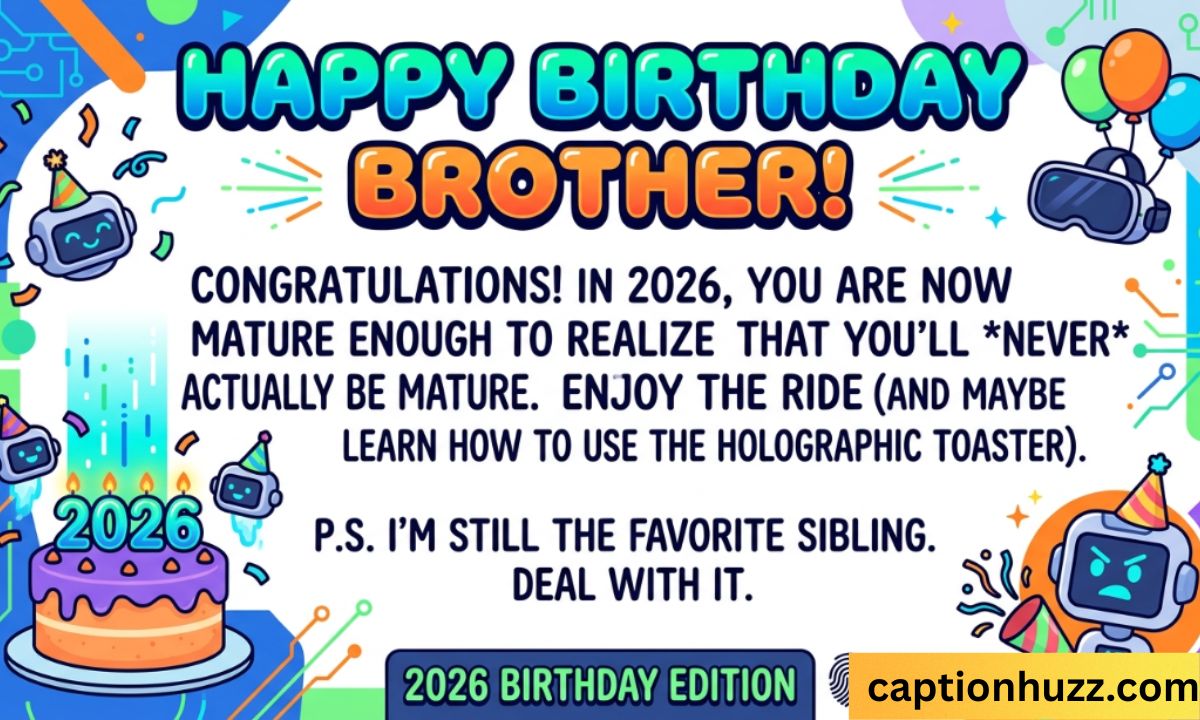 Funny Birthday Wishes for Brother to Make Him Laugh (2026)