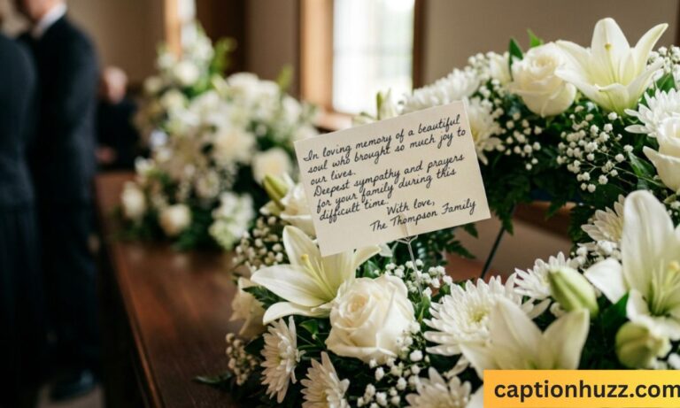 Sympathy Funeral Flower Card Messages for Loved Ones