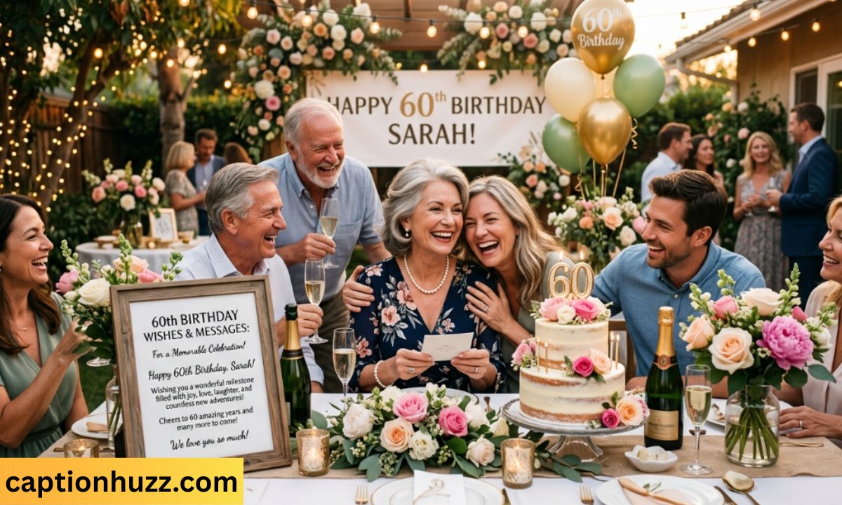 60th Birthday Wishes & Messages for a Memorable Celebration