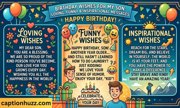 _Birthday Wishes for Son Loving, Funny & Inspirational Messages 