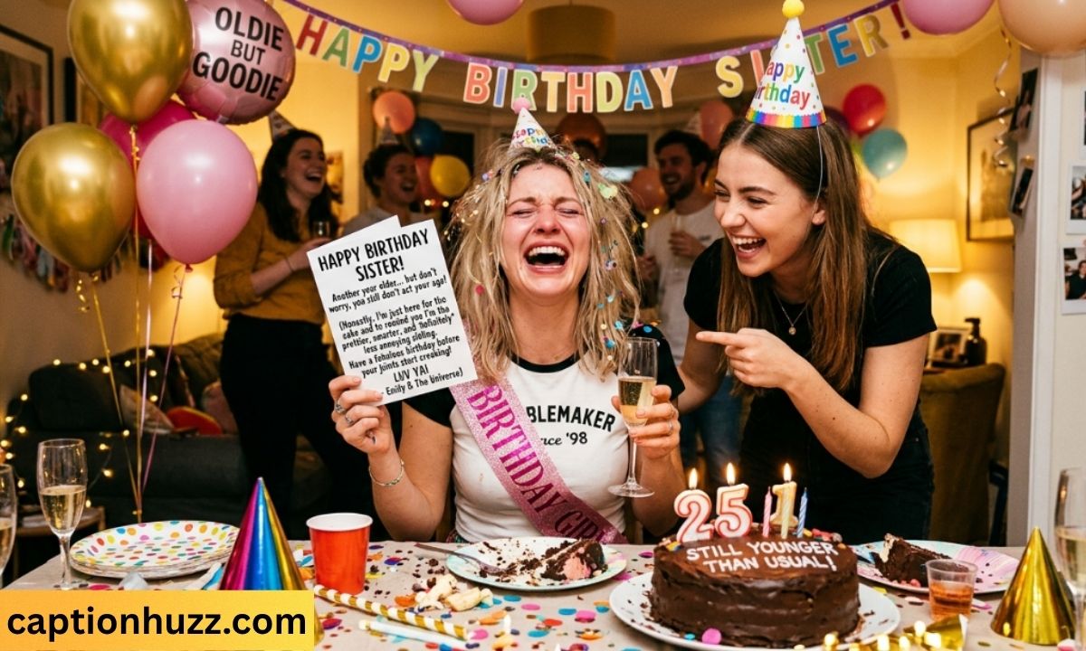 Funny Birthday Wishes for Sister to Make Her Laugh